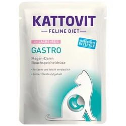 Kattovit Medicinska hrana za mačke Gastro, Losos i pirinač, 85g