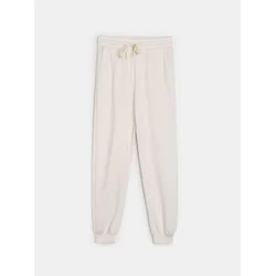 Sinsay - Jogger pantalone od scuba trikotaže - nude