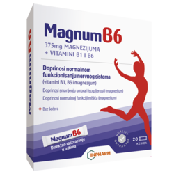 Inpharm MagnumB6 magnezijum, 20 kesica