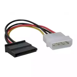 Kabl Molex 4pin F - SATA M 0.15