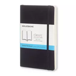 Moleskine Blok, mali, s točkama, crni, mekani uvez