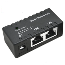 Pasivni POE injektor POE-INJ-4811 48V/1A 130W, 1000mbps od 5~48V, konektor 5.5x2.1mm