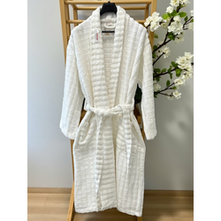 Bade Mantil Frotir - XXL veličina Model G Bela boja rebrasti ( VLK000312- Model Gbelabojaxxlrebr )