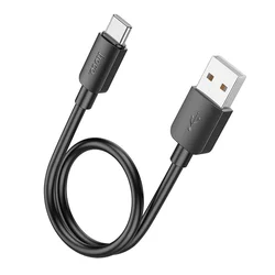 Hoco Kabel USB A na USB C Hoco PD 2,4 A, 27 W, 0,25 m, X96, črn