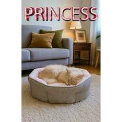 Paws & Whiskers Krevet za ljubimce Princess, 60x70x10 cm, Roze