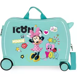 Disney Dečji putni kofer za vožnju Minnie Icon Enjoy Turquoise 25698