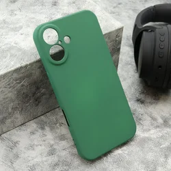 Maska VELVET TOUCH za iPhone 16/ tamno zelena