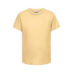 Only Maternity Majica OLMCHELSEA rumena/biserno bela