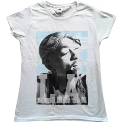 2Pac LA Skyline White L Ženske Majica