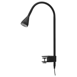 NÄVLINGE LED zidni/m.reflektor i štipaljka, crna