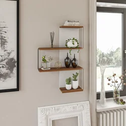 Hanah Home Zidna polica Cambel, 64x96x19 cm, Orah