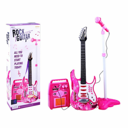 Gitara s pojačalom i mikrofonom – Pink