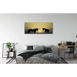 tulup.si Slika na platnu Field sunset samorogi 125x50 cm