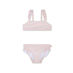 Swim Essentials Dvodelni kupaći kostim za devojčice, Kajsija-beli