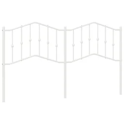 Vidaxl Kovinsko nadomestno vzglavje belo 160 cm