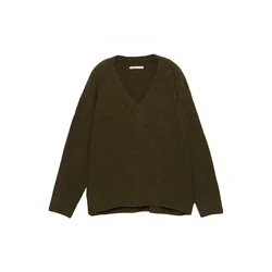 Pull&Bear Pulover temno rjava