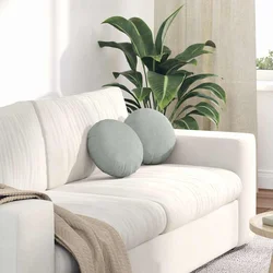 Jastučići za sjedenje 2 pcs Svijetlo siva O30 x 13 cm Baršun