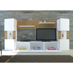 HANNAH HOME TV komoda Lore (tikovina), bela