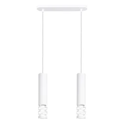 Sollux SL.1692 - Luster na sajli LIRO 2xGU10/10W/230V bela