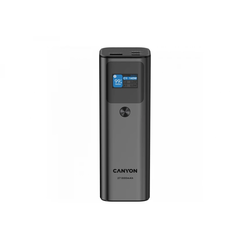 CANYON PB-2010, allowed for air travel power bank 27000mAh/97.2Wh Li-poly battery, in/out:2xUSB-C PD3.1 140W, out:USB-A QC 3.0 22.5W,TFT display,Dark Grey
