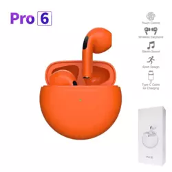 Bluetooth slusalice AirPhones Pro 6 HQ narandzaste