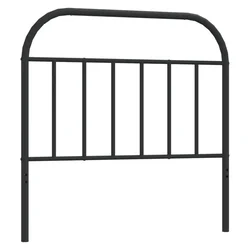 Vidaxl Kovinsko nadomestno vzglavje črno 100 cm