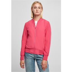 Womens Light Bomber Jacket hibiscus pink