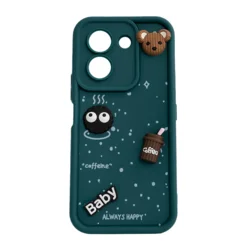 Maska Sweet Coffe za Honor X7e tirkiz zelena