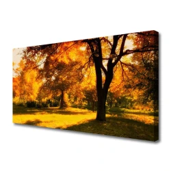tulup.si Slika na platnu Drevesa jesen narava 125x50 cm