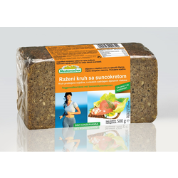 Raženi trajni kruh sa sjemenkama suncokreta - 500 g
