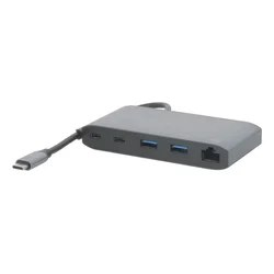 Mobilis Mobilis 020027 Docking postaja USB 3.2 Gen 1 Type-C, siva, 4K60Hz