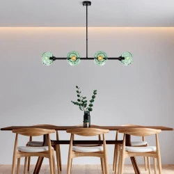 Opviq Luster Benek-15-14475, 103x40x74cm, IP20, Crno-zeleni
