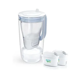 Brita filter vrč Glass+ z 2 MaxtraPro PP vložkoma (modra; 2.5 L)