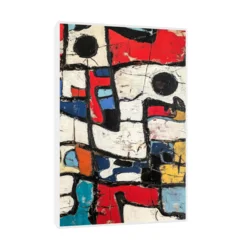 Canvas Slika na platnu Crvena fantazija, 60x90cm, Sa ramom, Beli