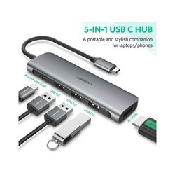 Ugreen Type C na HDMI + USB 3.0x3 + PD power adapter