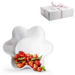 Keramična skleda PICCADILLY FLORA O25,5 cm, bela