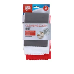 Set višenamen. mikrofiber krpa za čišćenje 280g/m2 3/1 sort Dirt Devil