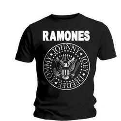 Ramones Seal Mens Black T Shirt: L