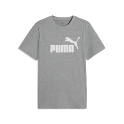 PUMA Essentials Logo Tee Men, Men, Medium Gray Heather, S
