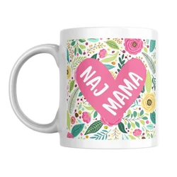 Šolja Naj mama, 330 ml, Bela