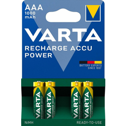 VARTA paket štirih baterij NiMh 1000mAh AAA