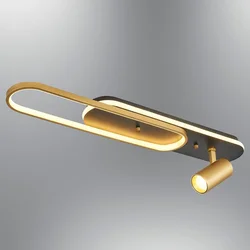 Hanah home Zidna lampa 3000K, 53W LED, Crno-Zlatna