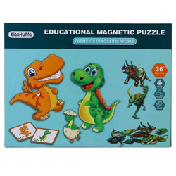 BEST LUCK Magnetne puzzle Dino