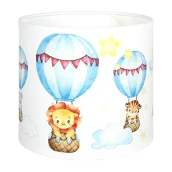 Brilagi - Univerzalni abažur BOBO E27, prečnik 15 cm, beo/životinjice