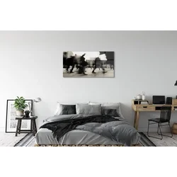 tulup.si Steklena slika Meščani 120x60 cm 2 obešalnika