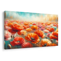 Slika polje rdečih makov - 30x20