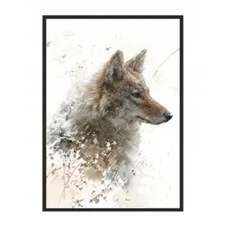 shumee PLAKAT ZA SLIKE V OKVIRJU 43x33 cm Wilk P704