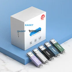 Eaget USB Flash memorija, 4GB, USB 2.0, 10 komada, Višebojna