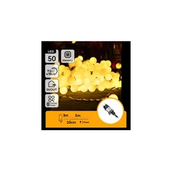 Aigostar - LED spoljašnji dekorativni lanac 50xLED/3,6W/230V/8 funkcija 5m IP44 topla bela