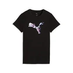 Puma GRAPHICS FLORAL CAT TEE, ženska majica, crna 691912